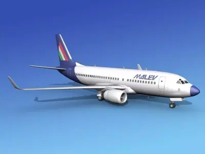 Boeing 737-700ER Malev Hungarian Airlines 3D model