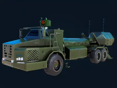 Archer Artillery System Low-poly 3D model