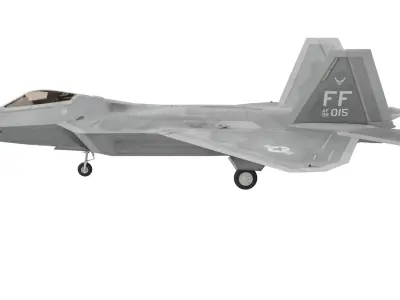 F-22 Raptor Fighter Jet 3D model