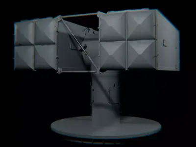 RIM-7 Sea Sparrow Free low-poly 3D model