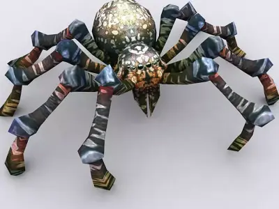 3DRT - Spiders Low-poly 3D model