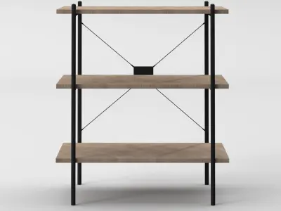 Shelve VANBORG for office interior Free low-poly 3D model