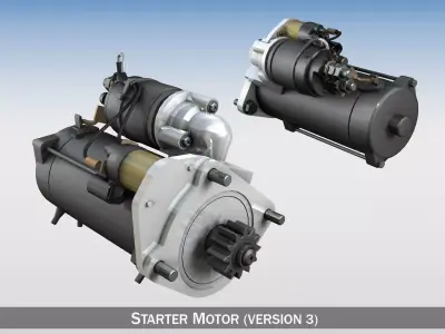 Starter Motor 03 3D model