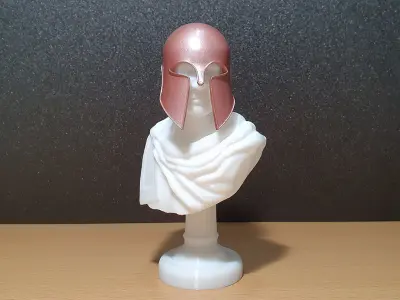 Greek Bust and Corinthian Helmet Pack Free 3D print model