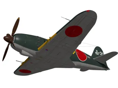 Mitsubishi J2M3 RAIDEN 3D model