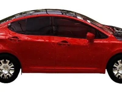 Nisson Car group Low-poly 3D model