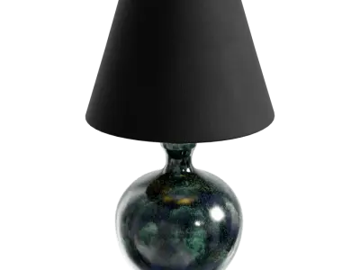  Eno Ceramic Olive Granada Shade Lamp Model, Green 