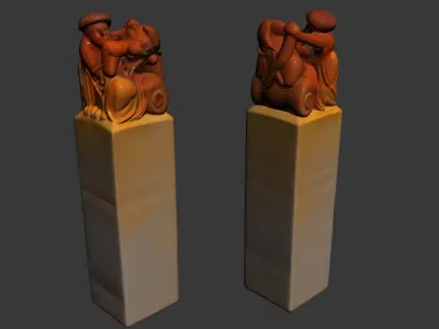 imperial jade seal 3D model