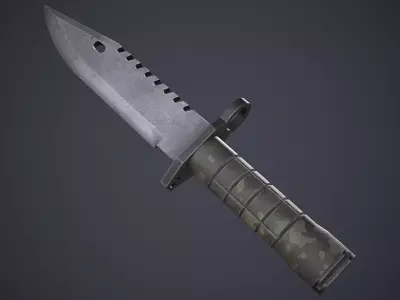 M9 Bayonet Knife Low-poly 3D model