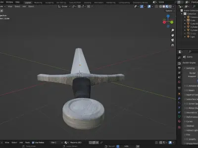 knight sword Free low-poly 3D model