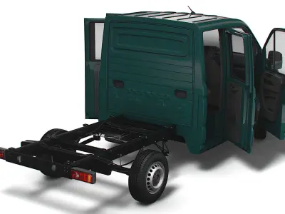 MAN TGE Chassis DoubleCab L1 HQInterior 2023 3D model