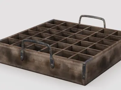 Bottle Drink Box Low-poly 3D model