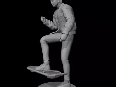 Marty McFly  80s Sci-Fi STL 3D Print Collectible 3D print model