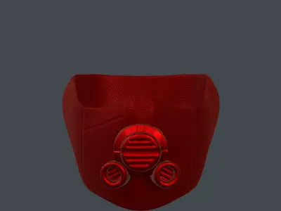 Gas mask helmet 3d model scifi Low-poly  Low-poly 3D model 568