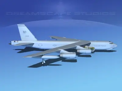 Boeing B-52G Stratofortress V04 3D model