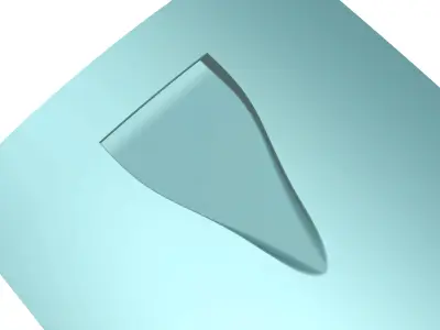 NACA Scoop and Duct Air Inlet Free 3D model