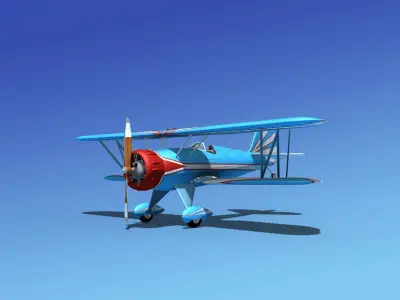 Waco YMF-5 V07 3D model