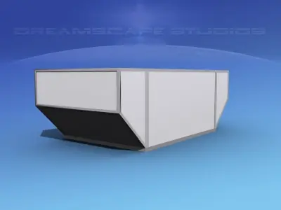IATA 28G Air Cargo Container  Low-poly 3D model