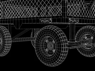 Cargo Cart Mesh 3D model