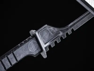 Katana V2 Sword PBR Low-poly 3D model