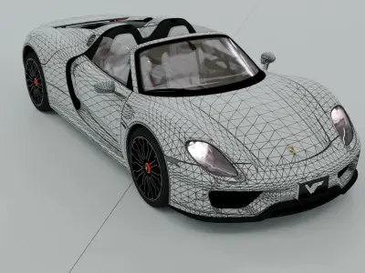 Porsche 918 Free 3D model