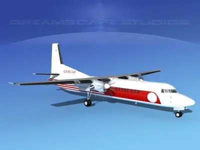 Fokker F-60 QuebecAir 3D model