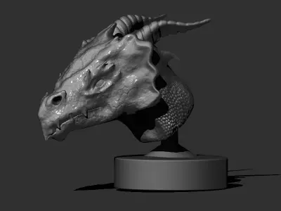 Dragon Head 3D print model