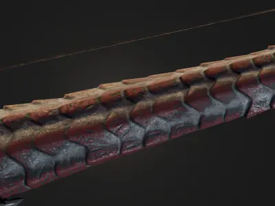 Dragon Slayer Bow Low-poly 3D model