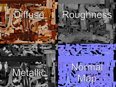 Butterfly Model Pack for Interactive Environments Low-poly 3D model