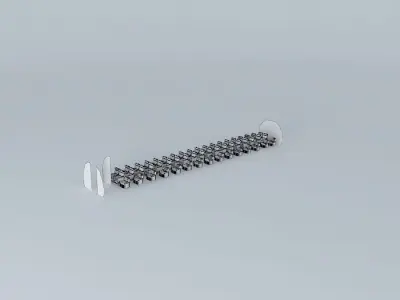 Bombardier CRJ-705 Interior Free 3D model