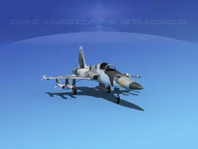 Northrop F-5E Tiger V12 Navy 3D model