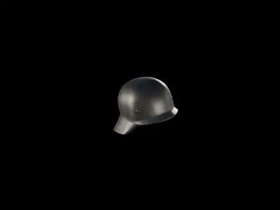 World War 2 German Helmet Low-poly 3D model