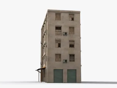 Arab Middle East Building x31 Low-poly 3D model