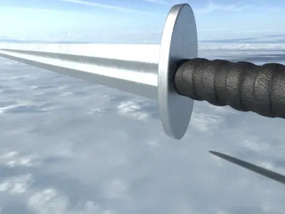 PBR Viking Sword HighPoly 3D model