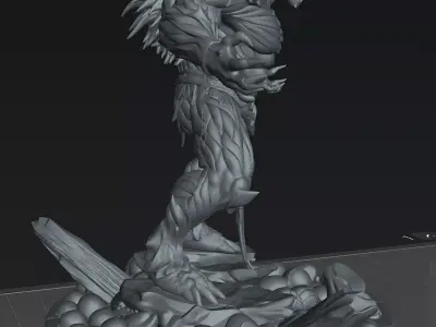 Warrior Gravebound Prime Abyssal Demon STL 3D print model
