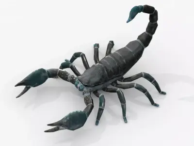 Low Poly Scorpion Rigged Low-poly 3D model