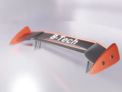 Spoiler Tuning for Race car Low-poly 3D model