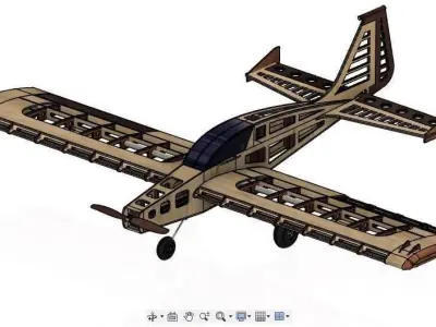 SS RC Plane 1 3D model