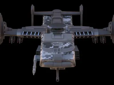 Battle transport 3D model