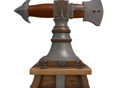 Medieval Siege Ballista Weapon 3D model