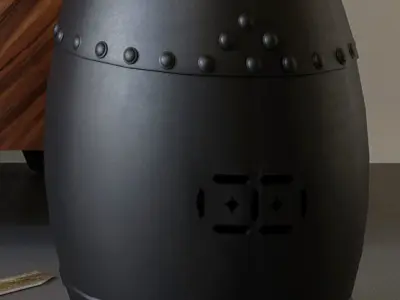 Sete Art Nouveau 3D model