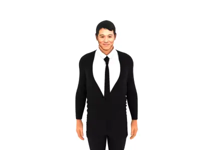 Jet Li Low-poly 3D model