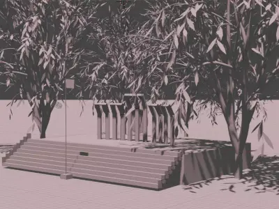 Shahid Minar Free low-poly 3D model