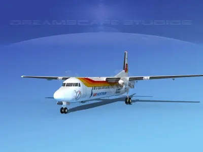 Fokker F-60 Air Nostrum 3D model