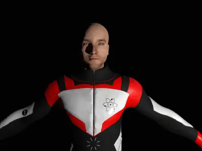 MOTOR RIDER Low-poly 3D model