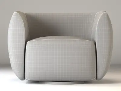 Council Swivel Lounge Chair Free 3D model