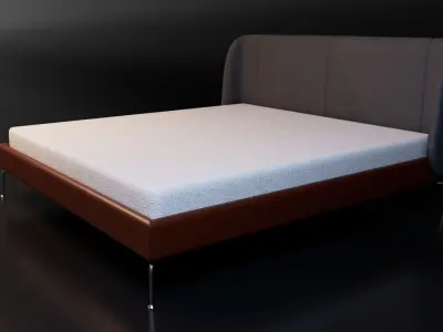 Realistic Bed Free low-poly 3D model