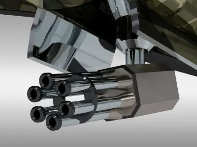 Advanced drone model - 3 variants Low-poly 3D model