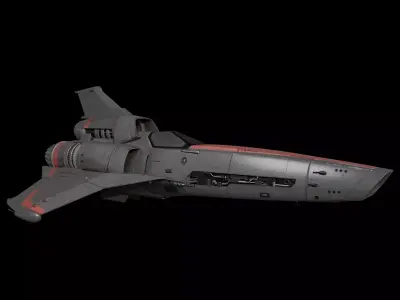 space fighter 3D model