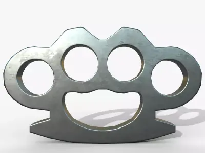 Brass knuckles Free low-poly 3D model